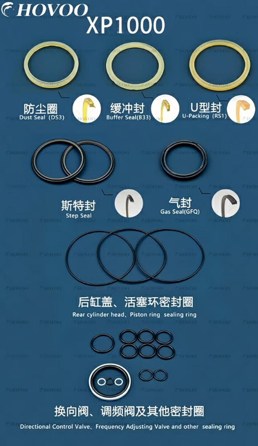 xp1000 hydraulic hammer seal kits-2