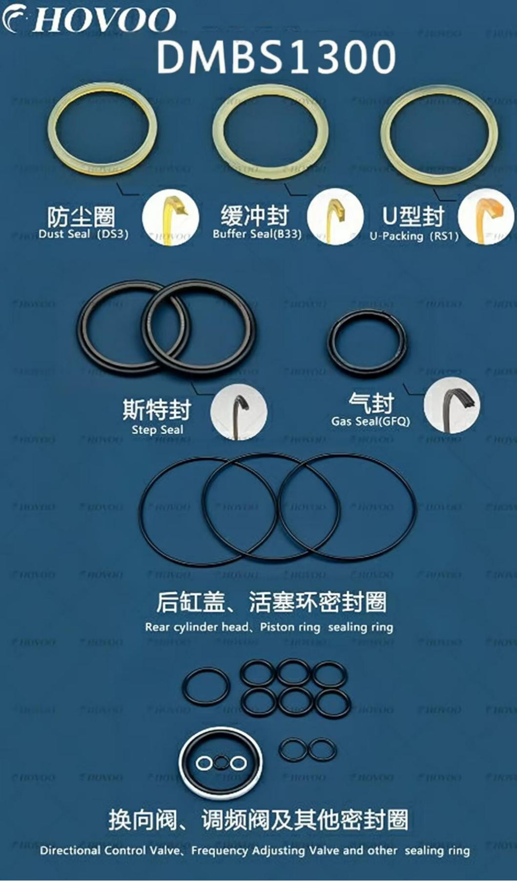 dmbs1300 hydraulic breaker seal kits-2