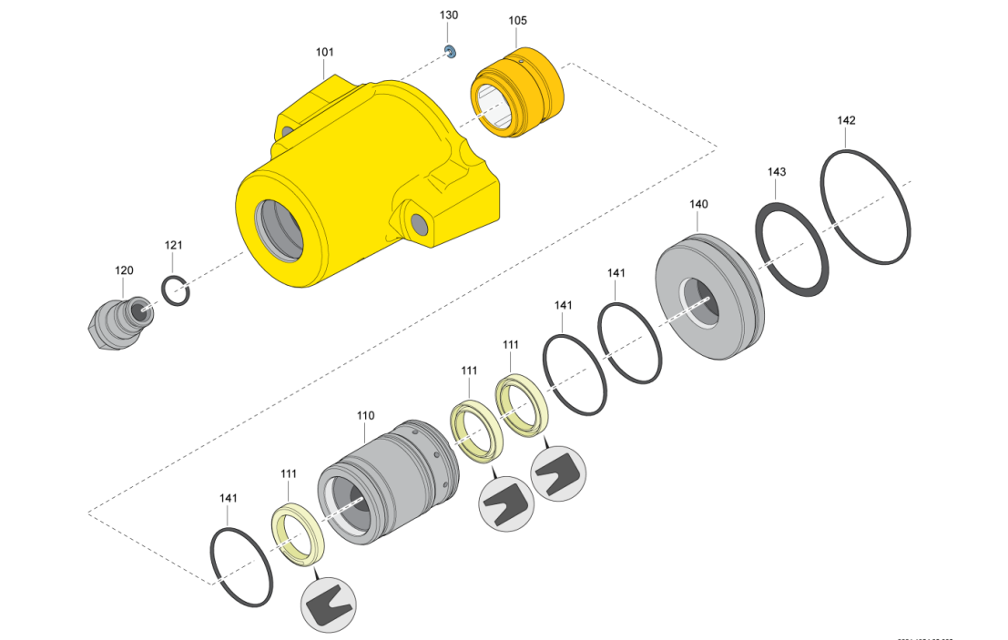 rd22u hydraulic rock drill seal kits-4