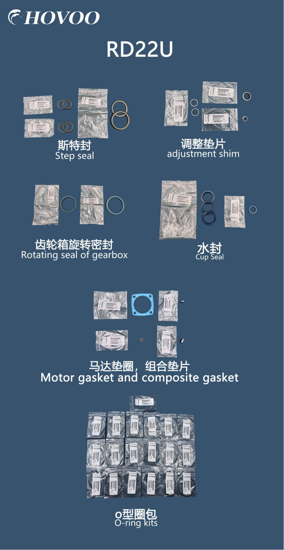 rd22u hydraulic rock drill seal kits-2