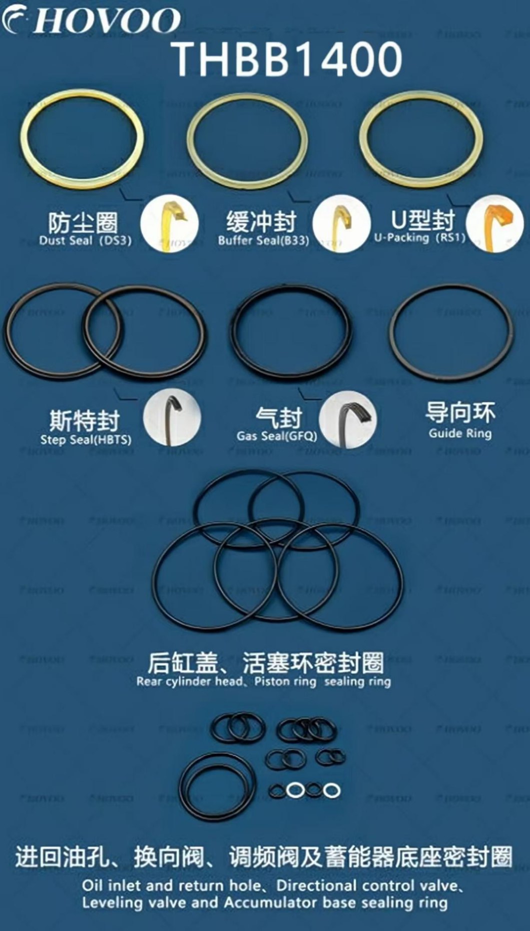 thbb1400 hydraulic breaker seal kits-2