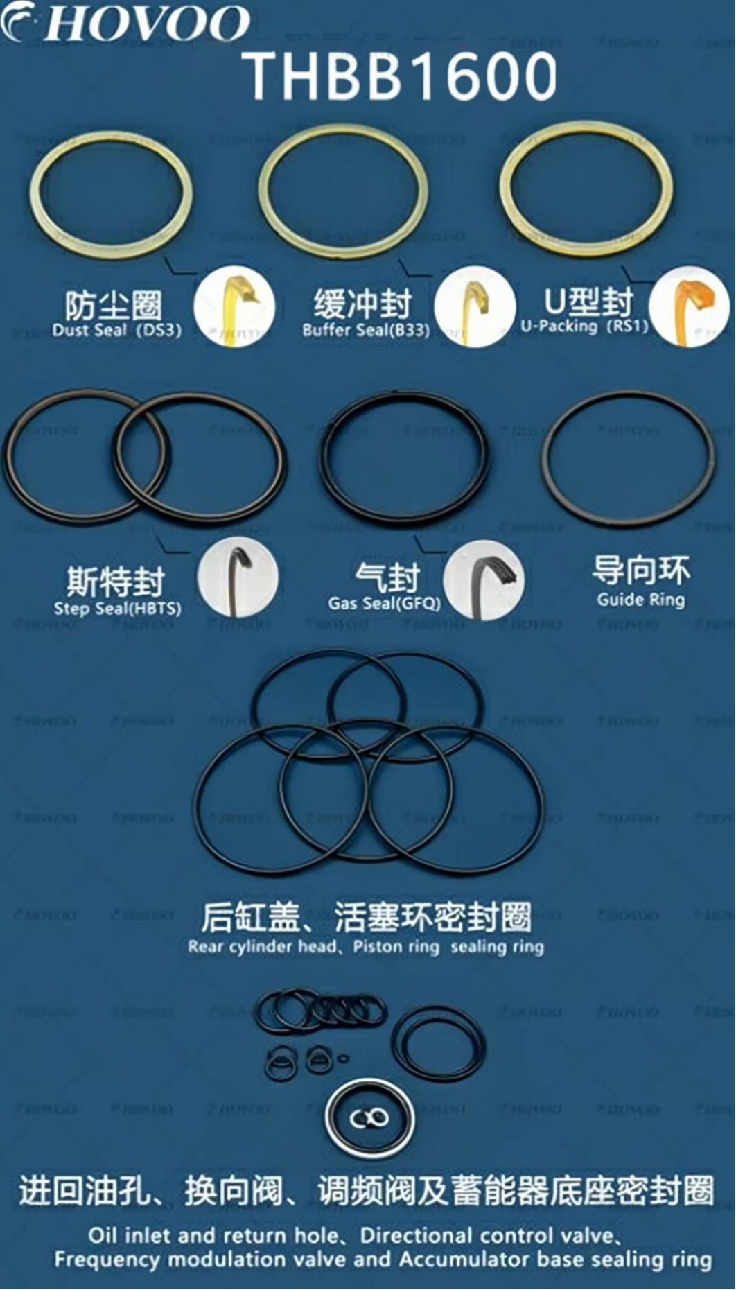 thbb1600 hydraulic breaker seal kits-2