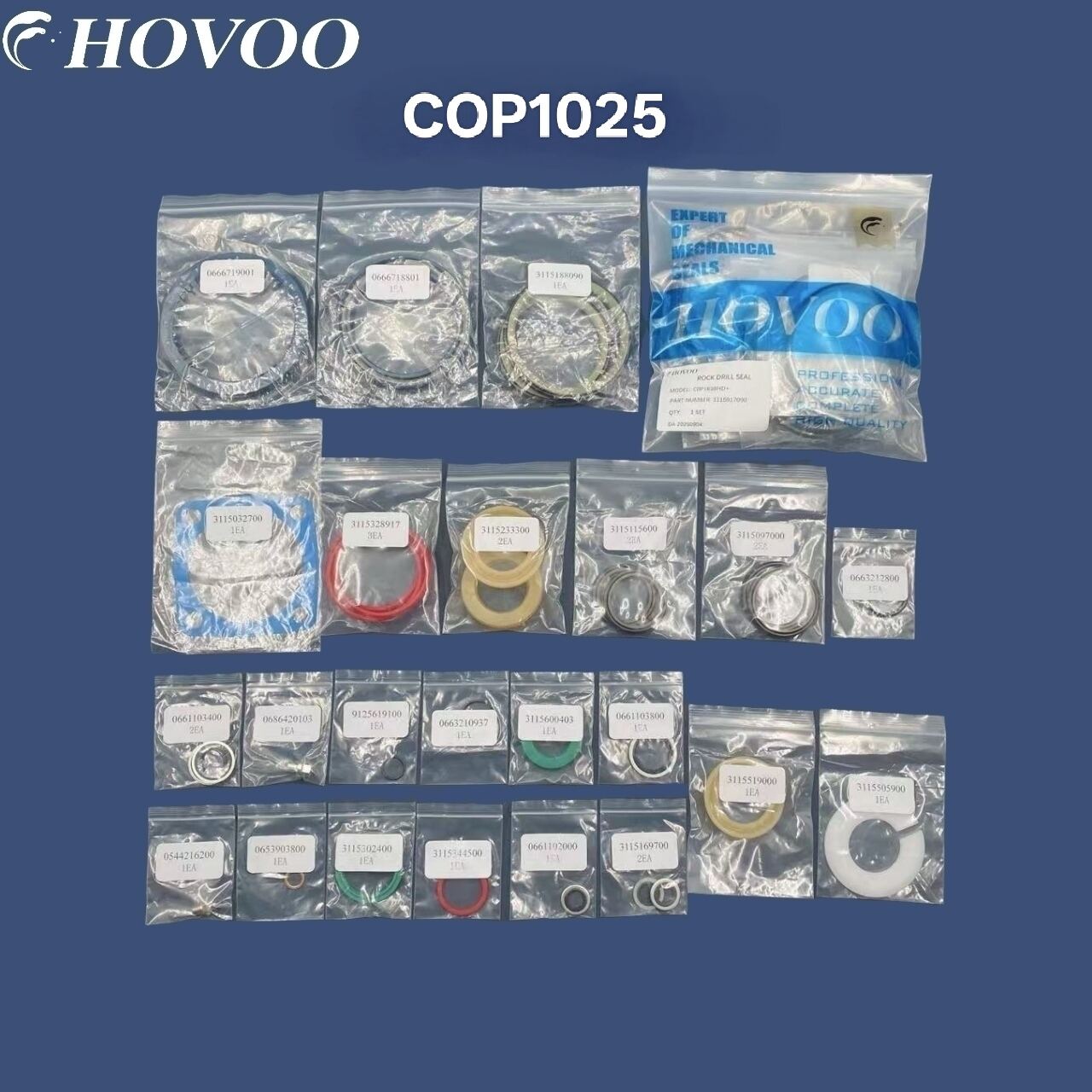 Setiau Tôrnodau Hydrolig COP1025 ar gyfer Drilloglun Creigiau