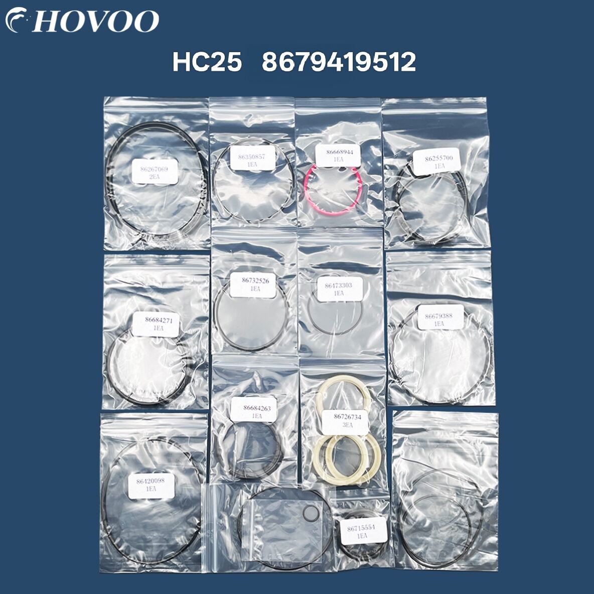 8679419512/எச்சி25 ஹைட்ராலிக் ராக் டிரில் சீல் கிட்ஸ்