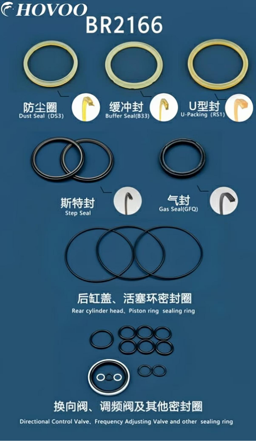 br2166 hydraulic hammer seal kits-2