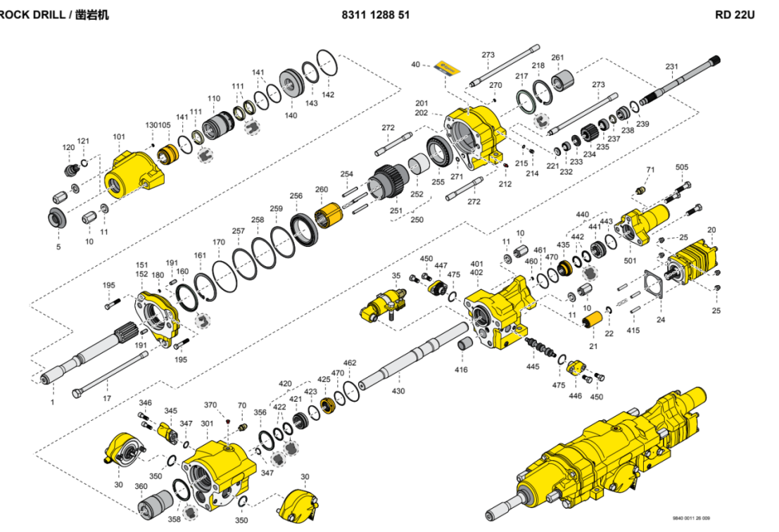 rd22u hydraulic rock drill seal kits-3