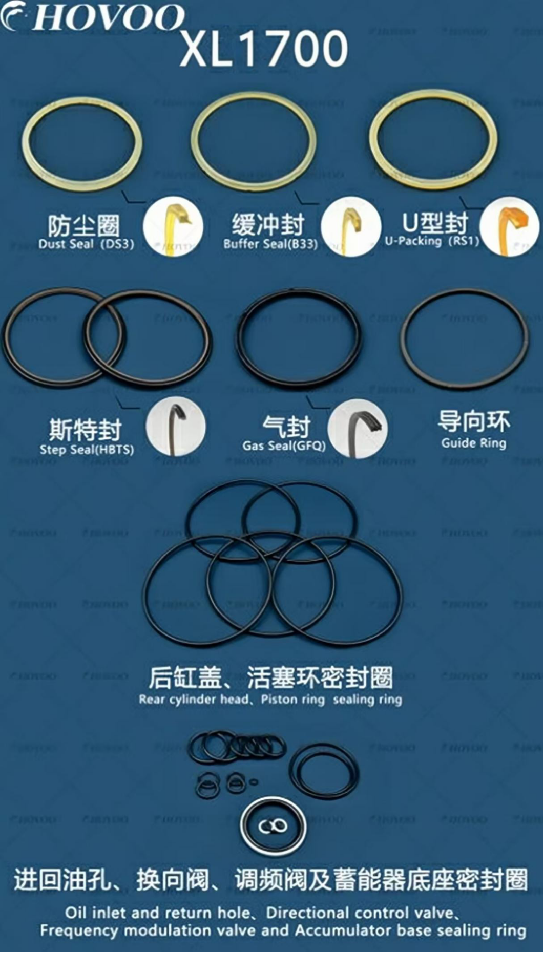 XL1700 Hydraulic Breaker Seal Kits factory