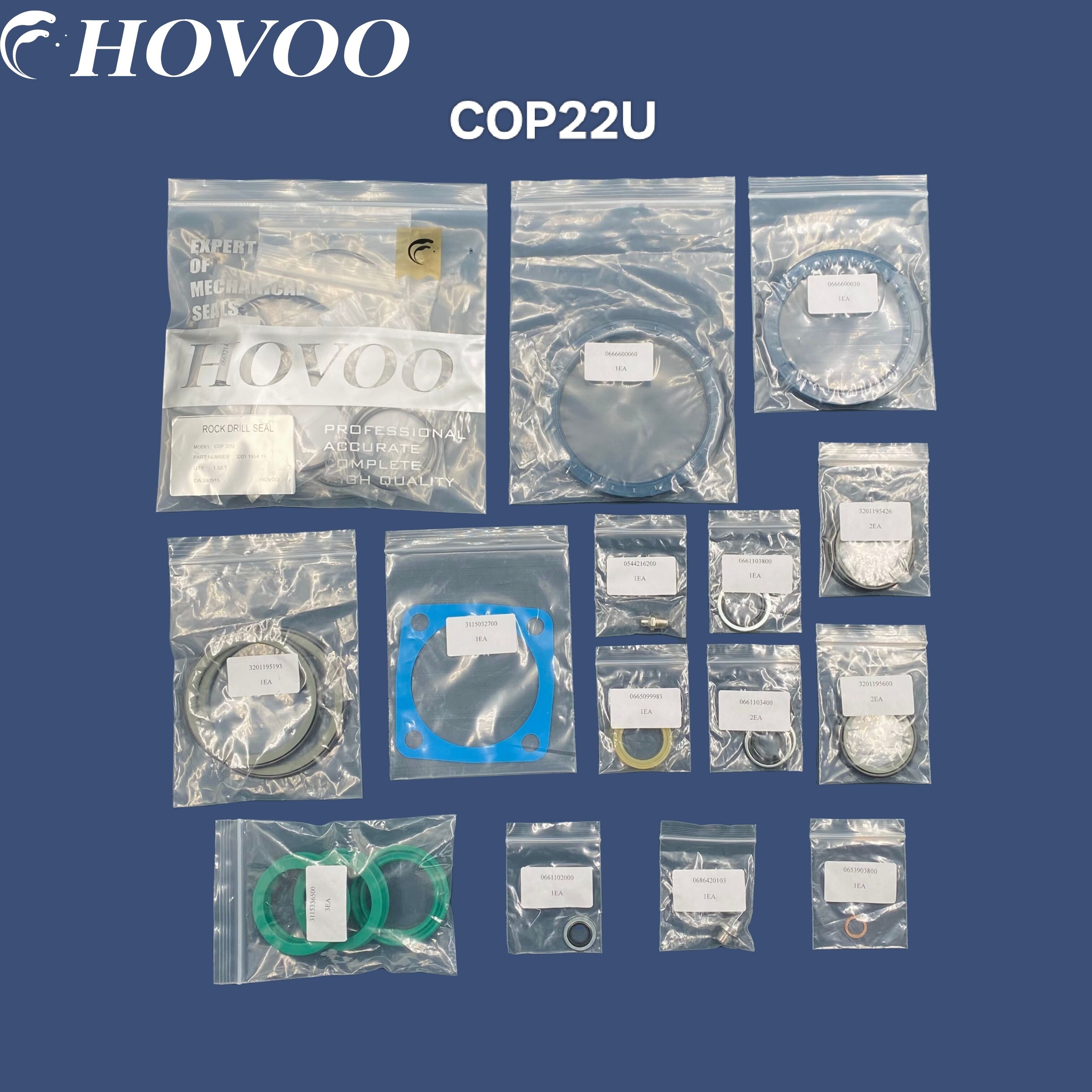 Setiau Tôrfa COP22U Hidrolic i Ddarnau Creigiog