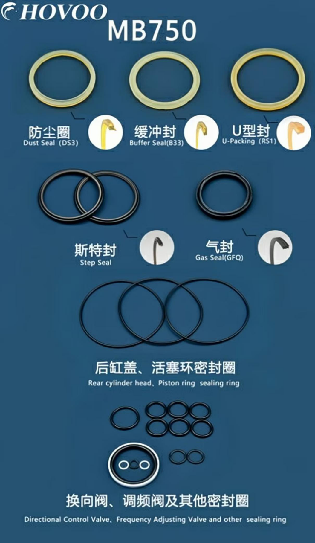 MB750 Hydraulic Hammer Seal Kits factory