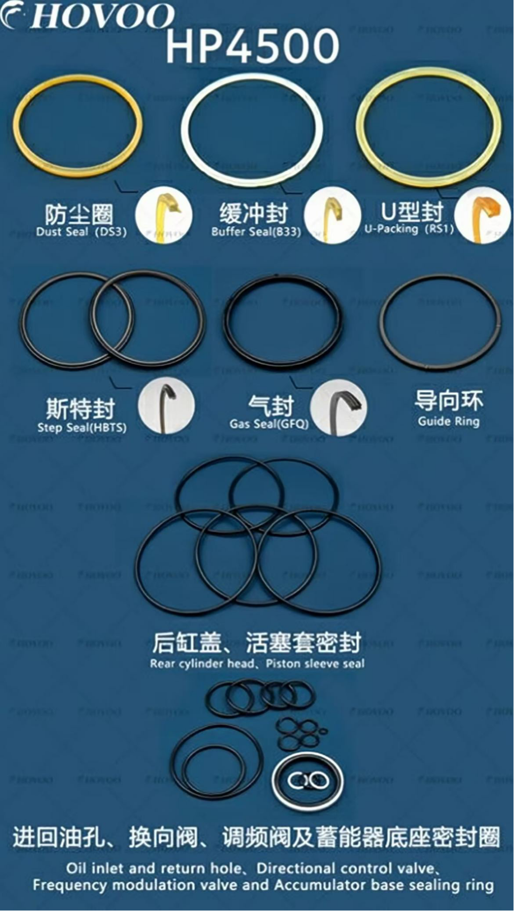 HP4500 Hydraulic Breaker Seal Kits factory