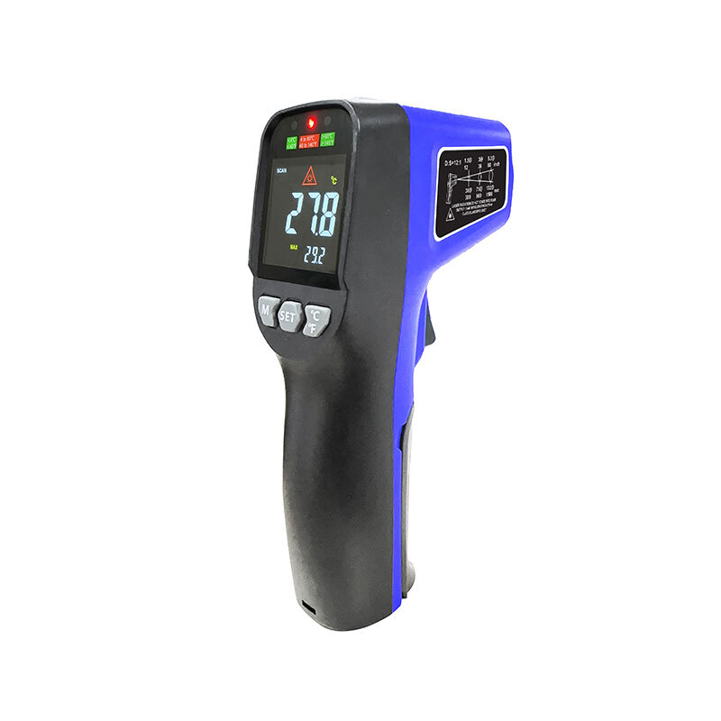 IR-838 Handheld Digitalanzeige-Pyrometer IR-Laser-Temp-Messgerät Infrarot-Industrie-Thermometer