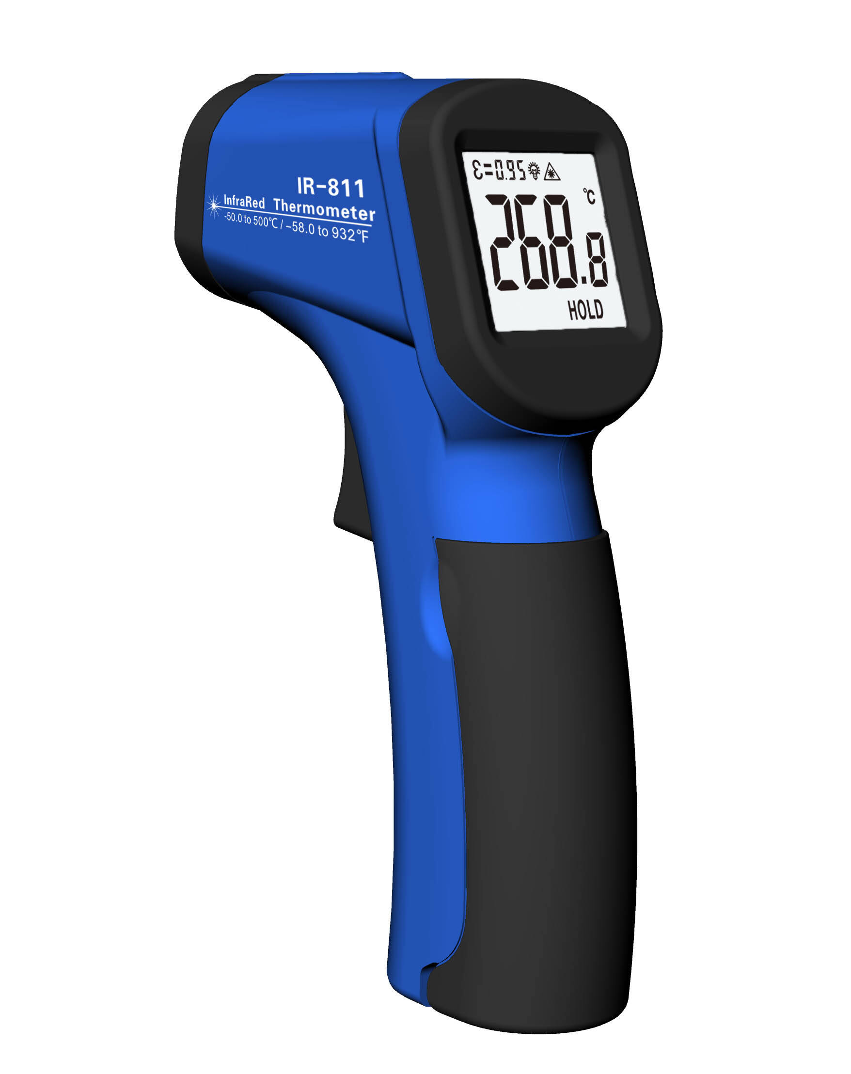 IR-811 เครื่องมือวัดอุณหภูมิสูง เลเซอร์อินฟราเรด เครื่องวัดอุณหภูมิอุตสาหกรรม เทอร์โมมิเตอร์อินฟราเรด
