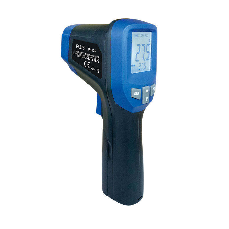 IR-828 เทอร์โมมิเตอร์อินฟราเรดเลเซอร์แบบดิจิตอล เครื่องวัดอุณหภูมิอินฟราเรดด้วยเลเซอร์สำหรับอุตสาหกรรม