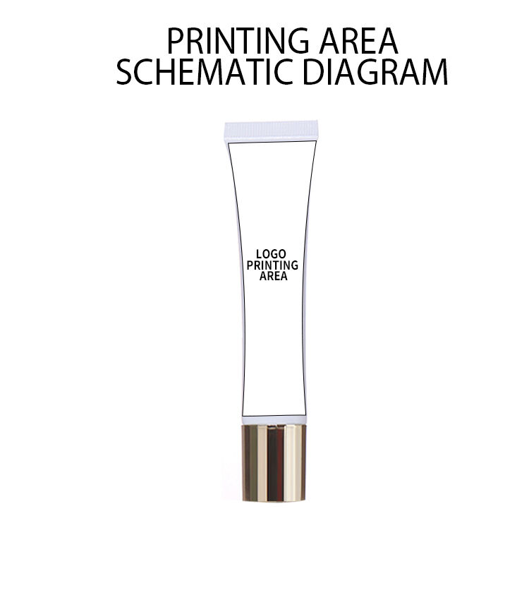 30ml Skincare Hose with Gold Cap and White Body, Exquisite Craftsmanship Unfolds Luxurious Charm details