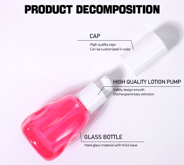 40ml Irregular Round Water - Drop Shaped Beauty Bottle supplier