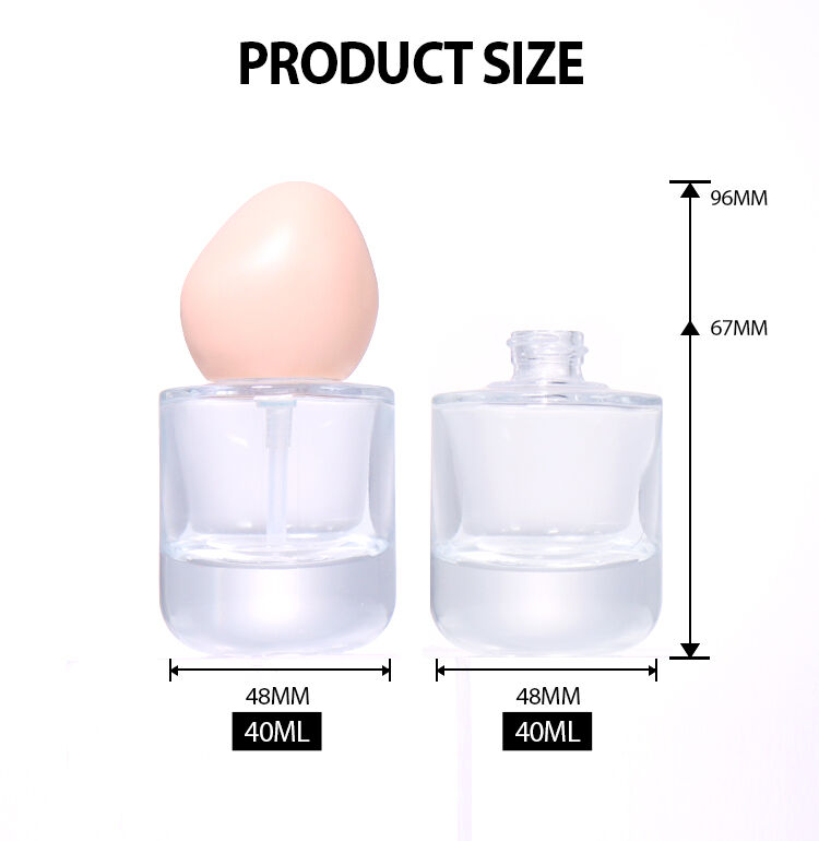 40ml Lotion Bottle: Creative Egg - Shaped Cap Beauty Bottle details