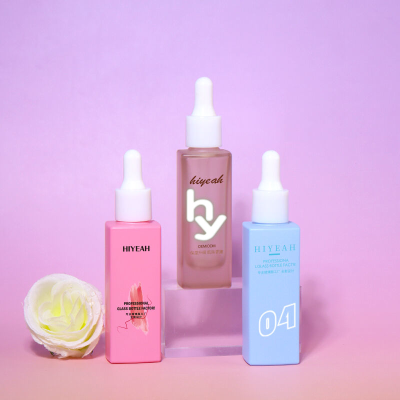 30ml Dropper Bottle | Square Design + White Rubber Bulb