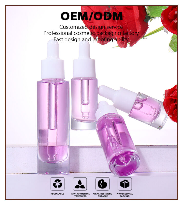 25ML,15ML,10ML,5ML Cosmetic Essence Bottle  factory