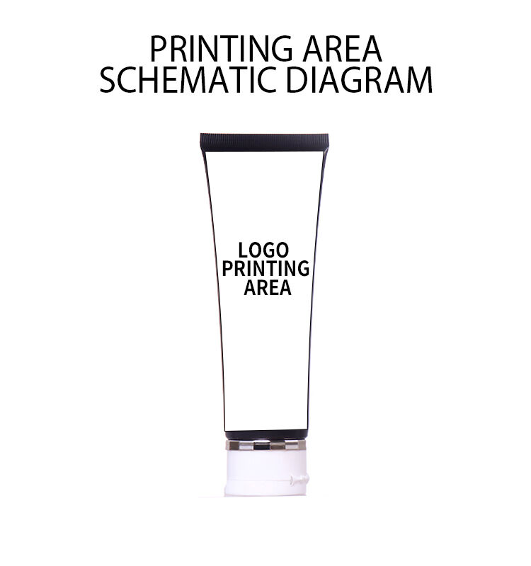 120ml Black Luxury Facial Cleanser Hose, White Cap Design Shows Exquisite Texture factory