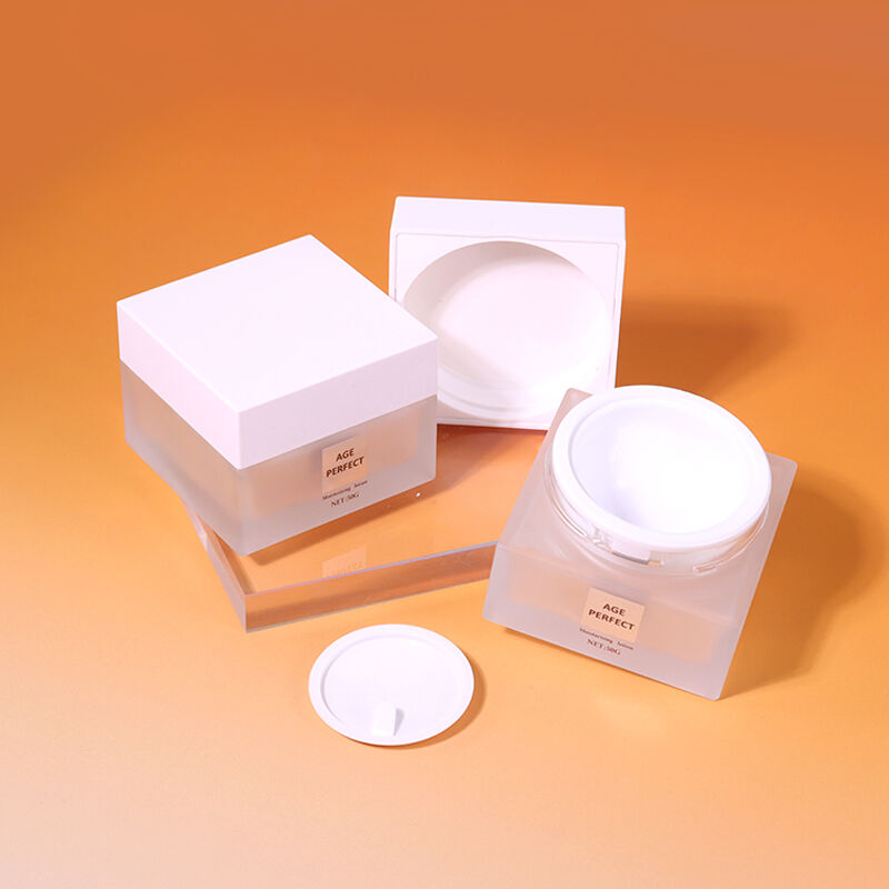 50G and 30G; simple square frosted texture cream bottle