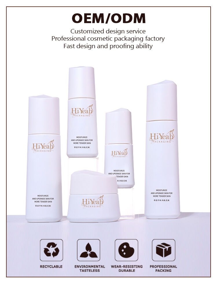 120ML, 100ML, 50ML, 30ML, 50G White Elegant Set Series, Minimalist Design Shows High - end Texture factory