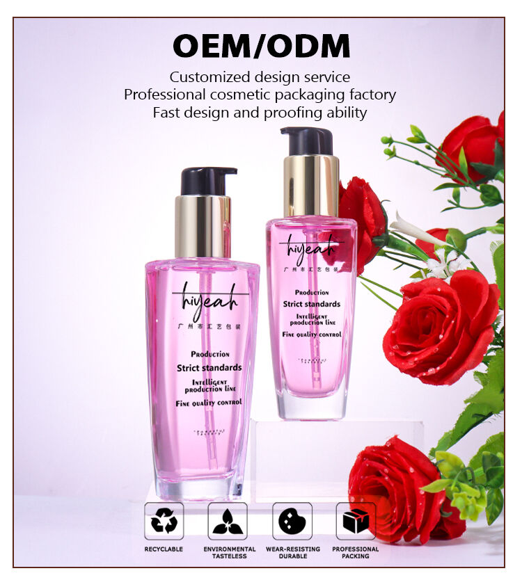 100ML,60ML Cosmetic Essence Bottle  manufacture