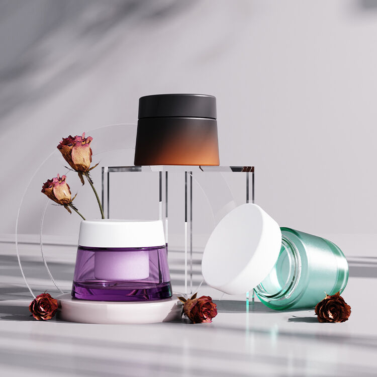 Vasetti in vetro per cosmetici con materiale premium e usi versatili