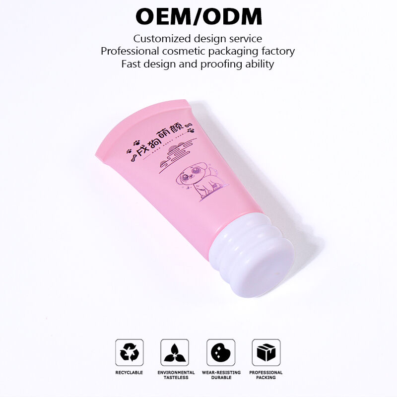 30ml Pink Cute Skin Care Hose, Screw Cap Design Shows Lovely Texture factory