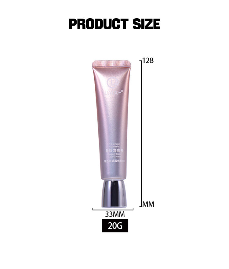 20ml! Rose Gold Hose Packaging, Silver Cap Makes It More Exquisite details