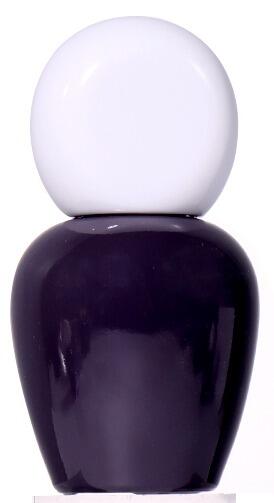 30ml Beauty Bottle with Dark Purple Body and White Spherical Cap manufacture