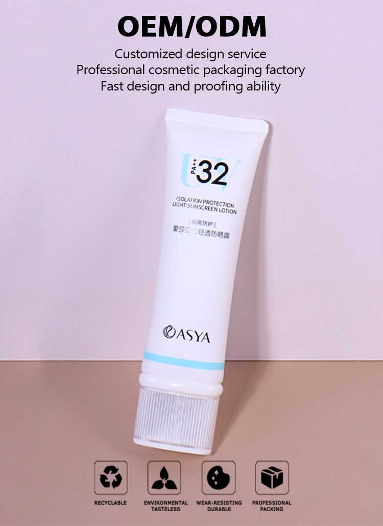 50ml Pure White Hose with White - Blue Color Matching Shows Fresh Charm factory