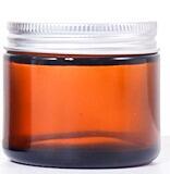 200G, 150G, 50G, 40G, 30G, 15G Amber Brown Cylindrical Beauty Jar, Silver Lid Design Shows Practical Texture details