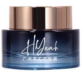50g Blue - Gold Gradient Cream Jar, Luxurious Design Shows High - end Texture manufacture