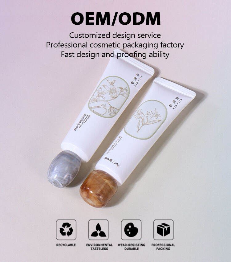 30ml Beauty Hose with Imitation Marble Cap, Fine Craftsmanship Highlights Quality and Taste supplier