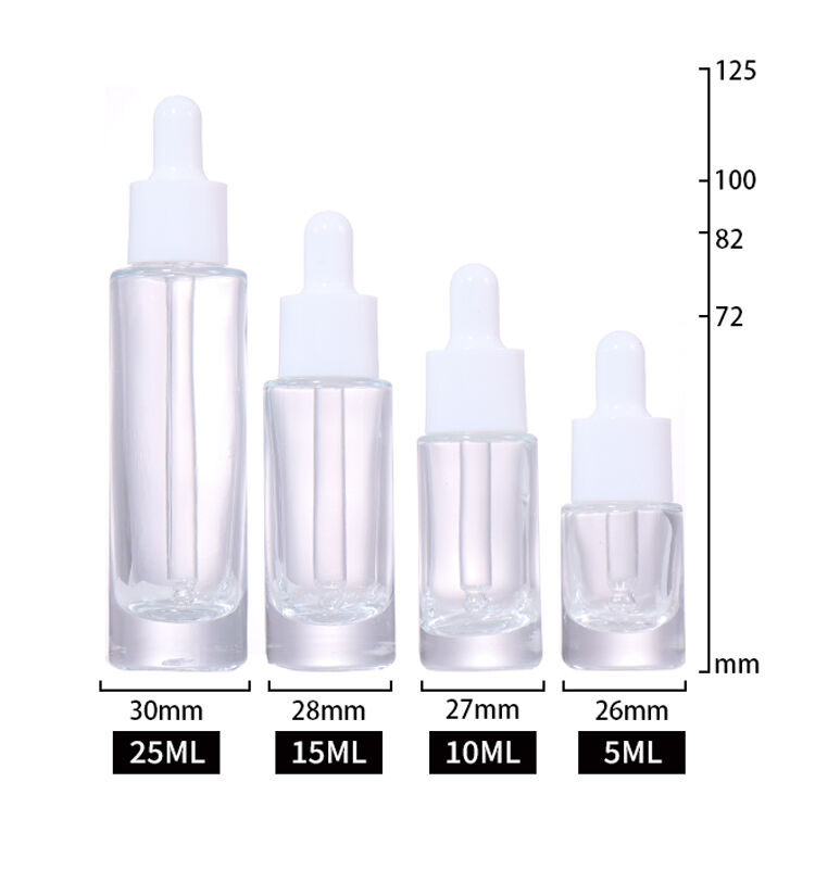 25ML,15ML,10ML,5ML Cosmetic Essence Bottle  details