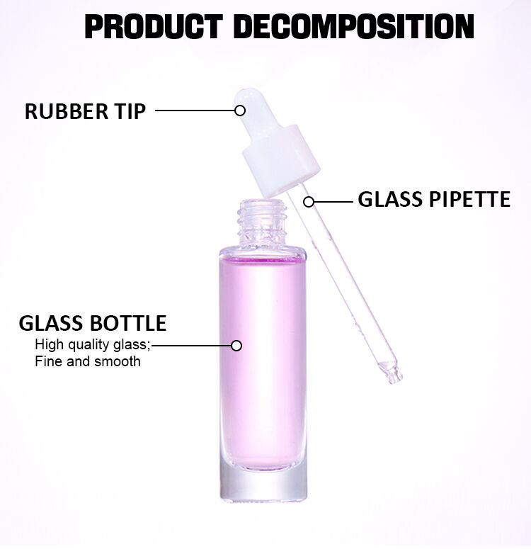 25ML,15ML,10ML,5ML Cosmetic Essence Bottle  details