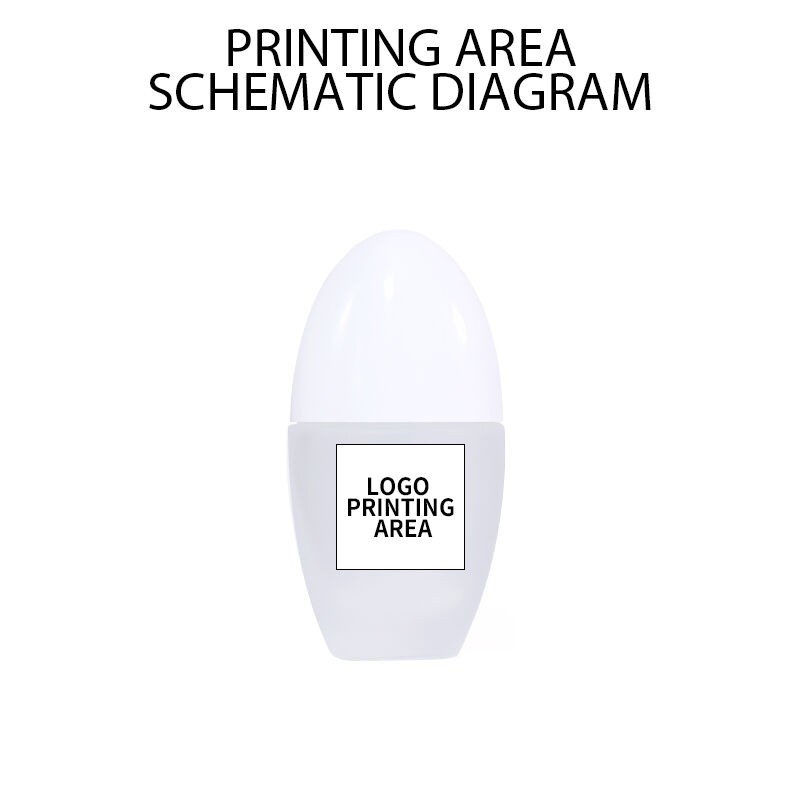 40ml Irregular Round Water - Drop Shaped Beauty Bottle details