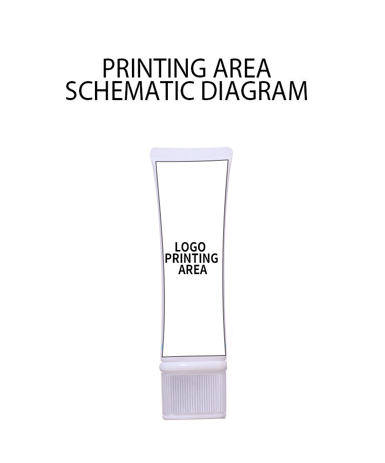 50ml Pure White Hose with White - Blue Color Matching Shows Fresh Charm details