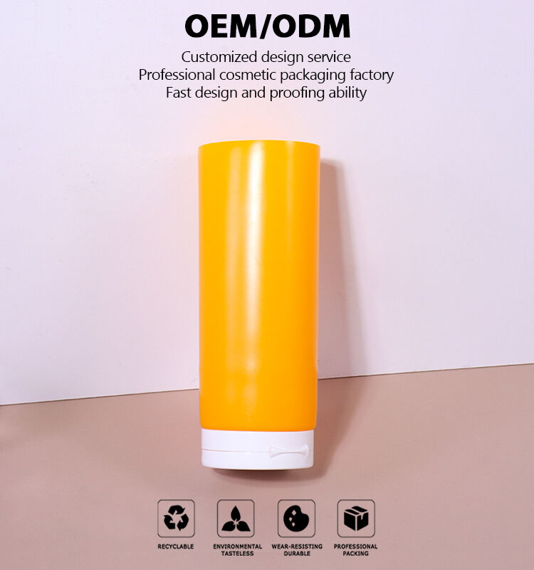 120ml Simple Cylindrical Skincare Hose, Flip - Top Cap Craft Shows Practical Taste details
