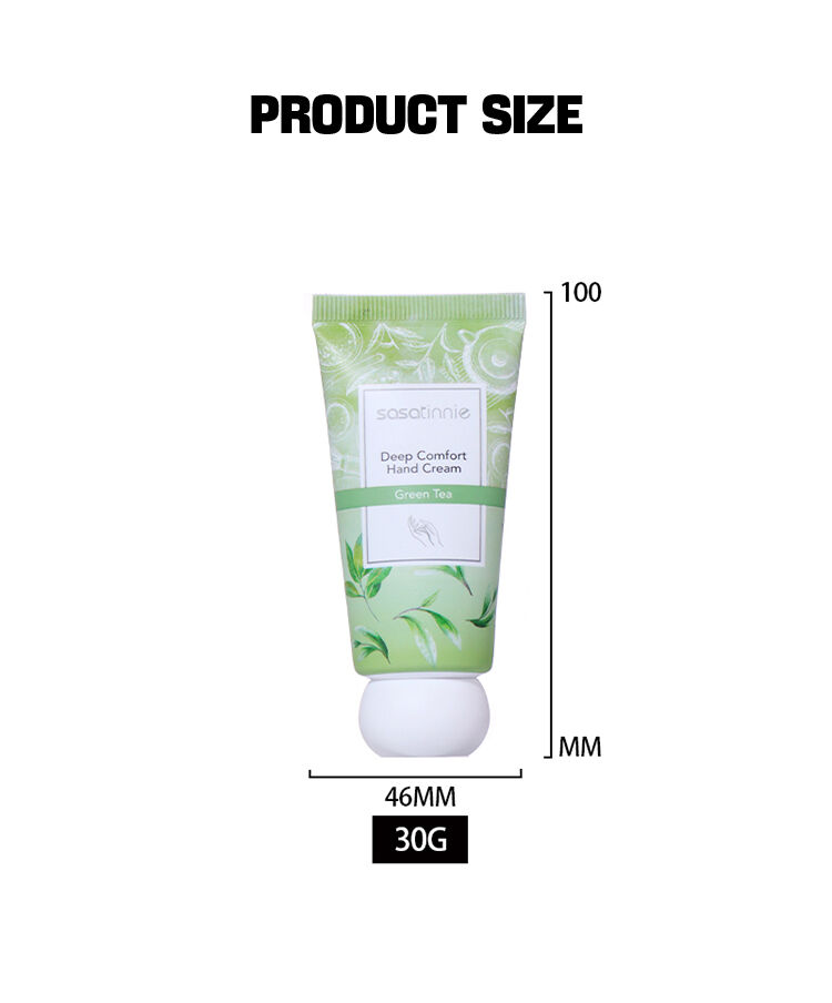 30ml Green Tea Hand Cream Tube, with Fresh Color Matching That's Super Healing factory