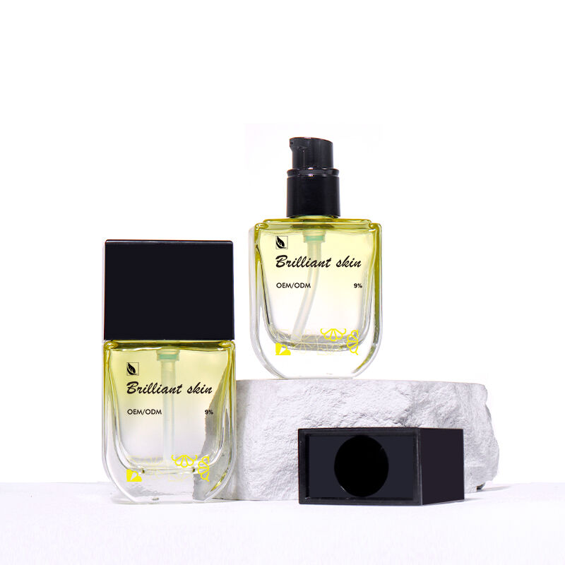 butelka do lotionu 30 ml kontrastowa – kolorowa, nieregularny kształt z pompką