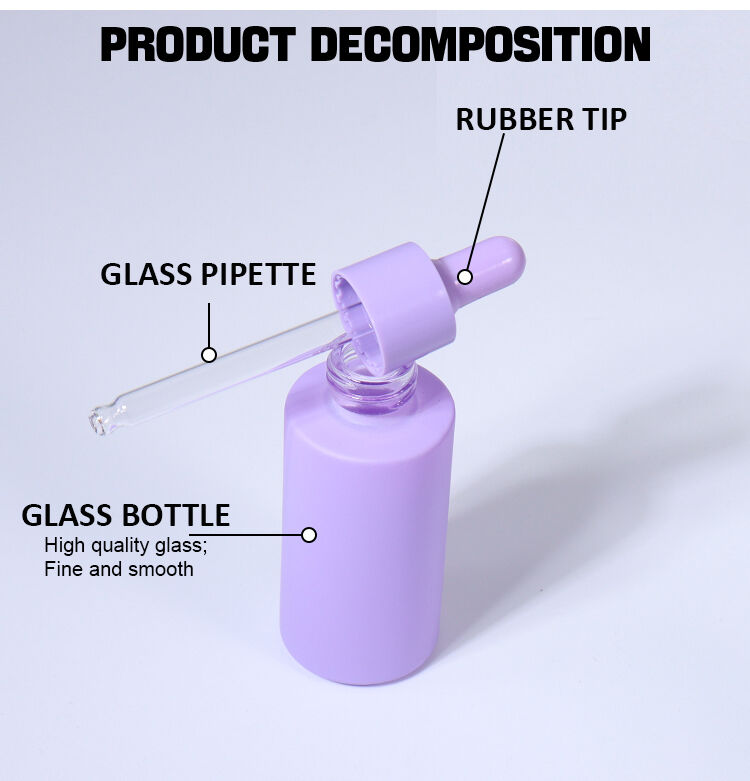 50ML, 40ML, 30ML, 20ML Macaron - colored Dropper Essence Bottle manufacture