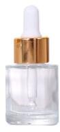 100ML, 80ML, 60ML, 50ML, 40ML, 30ML, 20ML Transparent / Frosted Dropper Beauty Bottle, Gold Lid Design Shows Light Luxury Texture factory