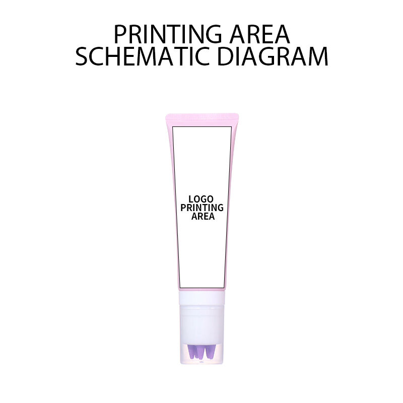 100ml Creative Massage Skincare Hose, Pink-White-Purple Color Matching Radiates Dynamic Charm manufacture
