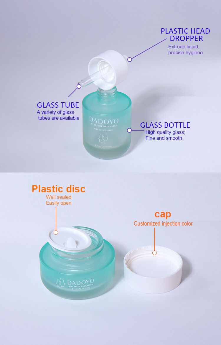 50G,30G  cream jars 。 details
