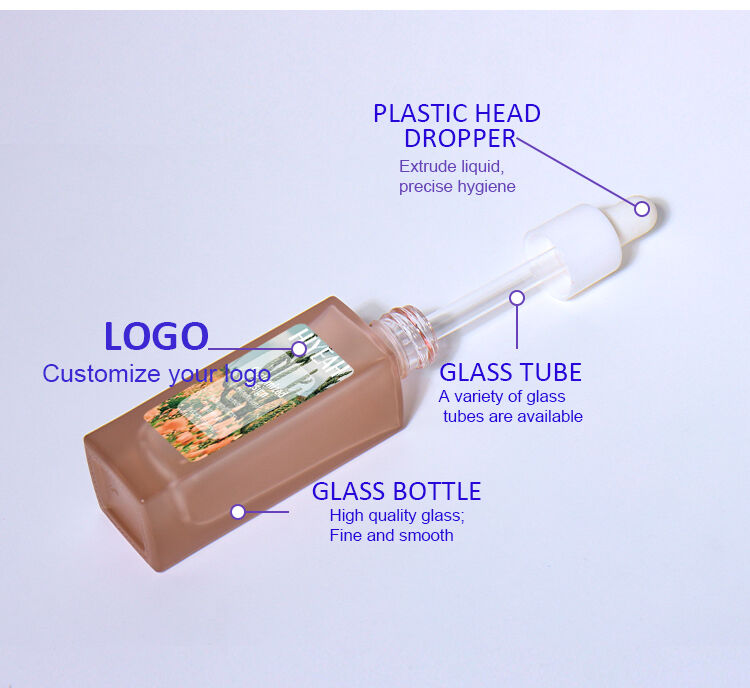 30ml Dropper Bottle | Square Design + White Rubber Bulb manufacture