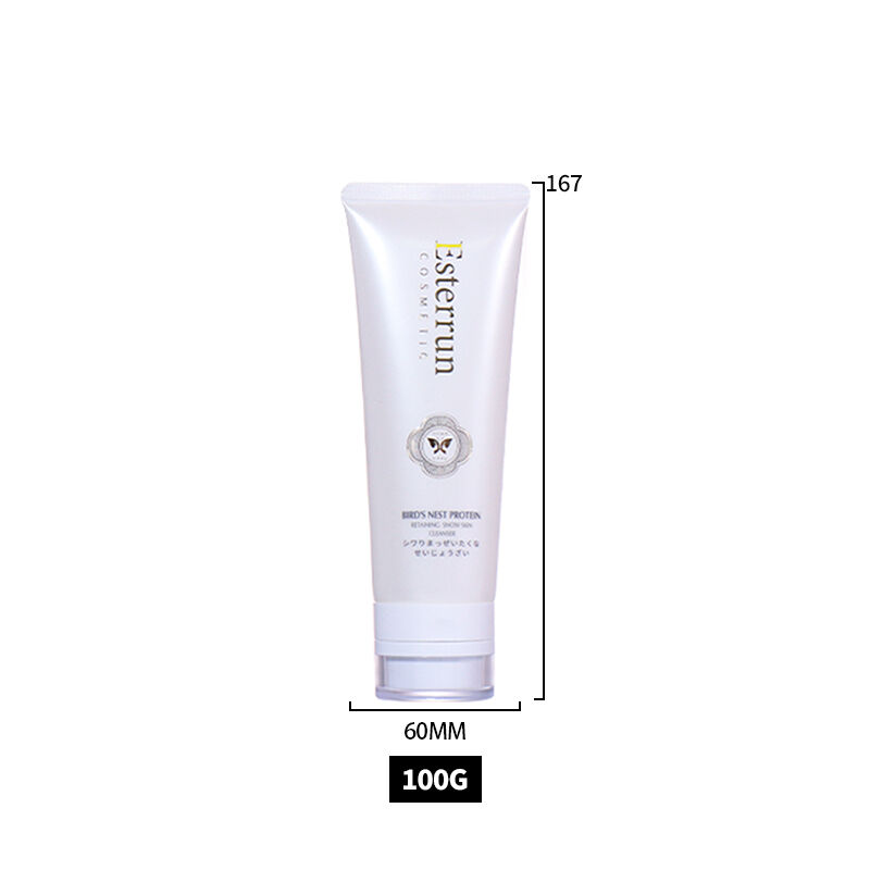 100ml Pure White High-End Beauty Hose with Flip-Top Cap Design manufacture