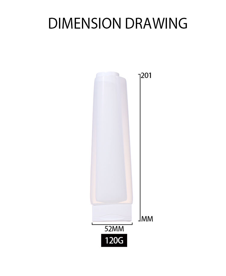 120ml Simple White Skincare Bottle, Flip - Top Cap Craft Shows Pure Charm details