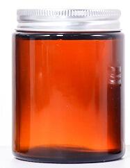 200G, 150G, 50G, 40G, 30G, 15G Amber Brown Cylindrical Beauty Jar, Silver Lid Design Shows Practical Texture factory
