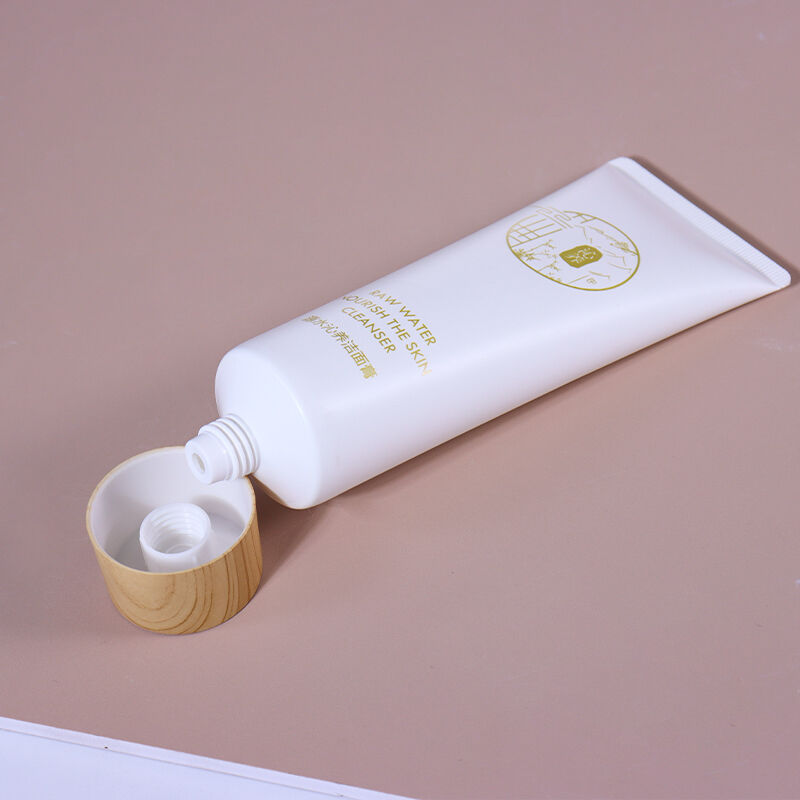 120ML Pure White Facial Cleansing Cream Hose, Wood - Grain Screw Cap Shows Natural Texture supplier